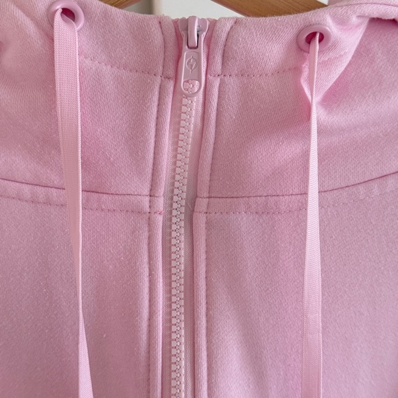 POFLEX Pink Half-Zip Cropped Hoodie | Size L - Picture 6 of 11